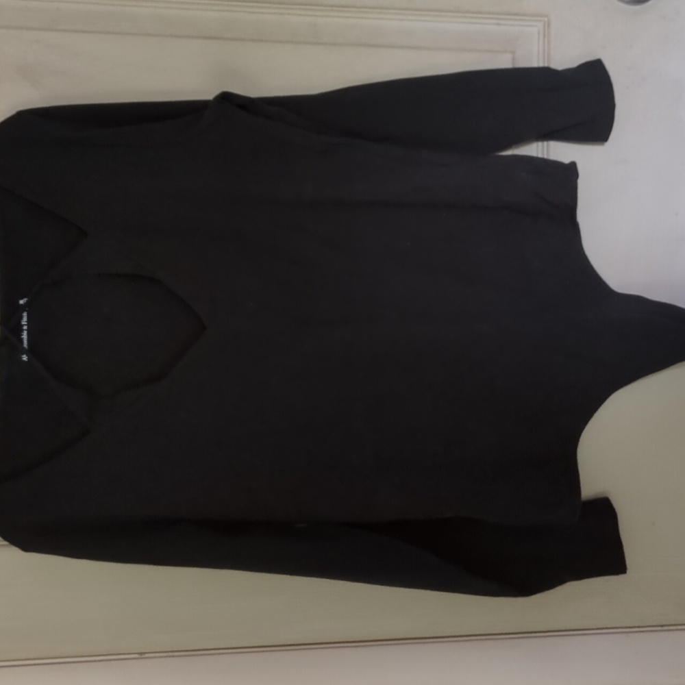NWOT Abercrombie & Fitch XL Balletcore Double Lined Bodysuit Black - Picture 3 of 8